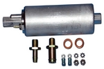 In-Line Fuel Pump, Universal, 5/8" Inlet Barb, High-Flow, Rubber Encased